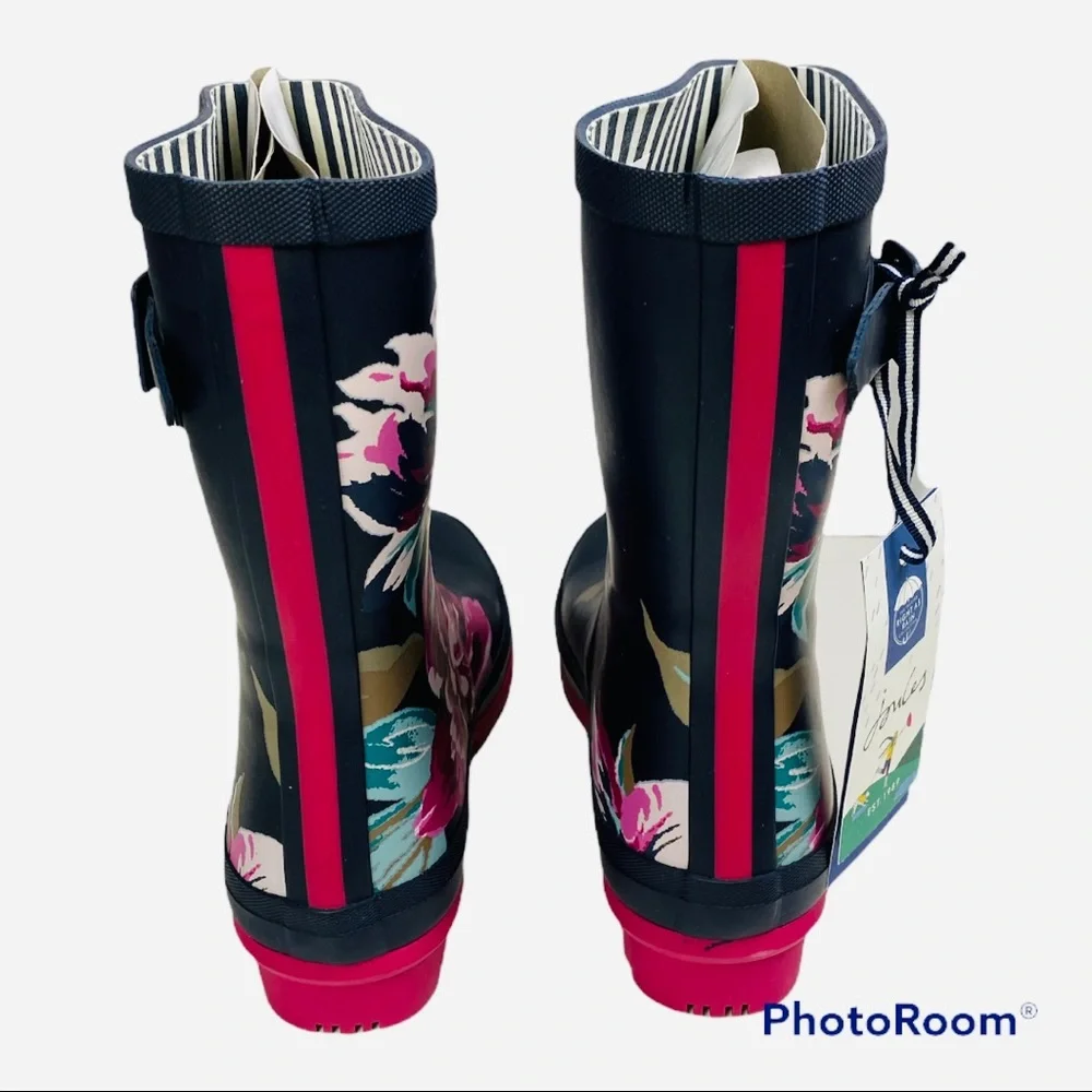 NWT JOULES "flowers" mid-calf boots - Picture 4 of 5